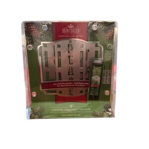 Scentsicles Scented Ornament Holders Silver Christmas HOPE PEACE JOY Refillable